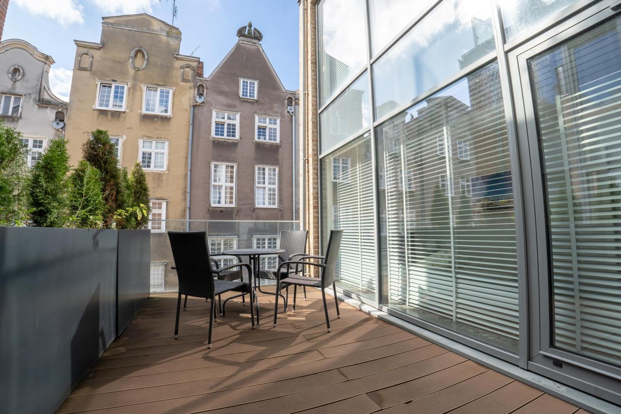Viu Apartament Z Tarasem W Sercu Gdanska Eksteriør bilde
